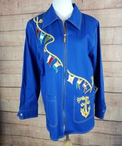 Bob Mackie Wearable Art Nautical Jacket